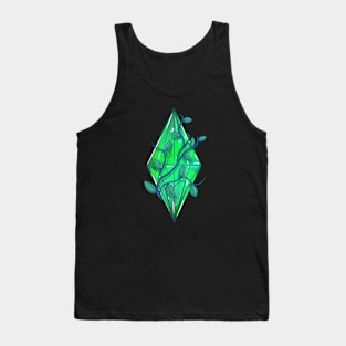 Spring green plumbob with a sprig of plant Tank Top